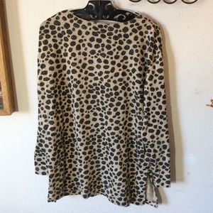 Bob Mackie Tops - Bob Mackie Leopard Print Shimmer Blouse Bob Mackie Tops - Bob Mackie Leopard Print Shimmer Blouse